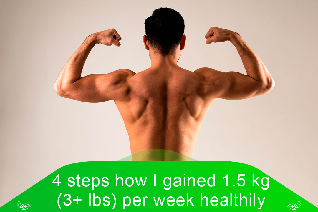 4 steps how I gained 1.5 kg (3+ lbs) per week healthily based on science